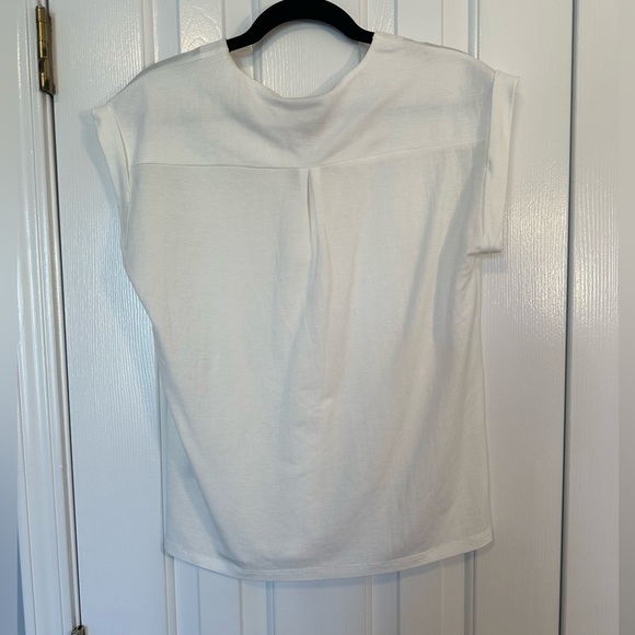 NWT BOBEAU V Neck white top blouse dolman cap sleeves women's size XS NEW - Picture 5 of 7